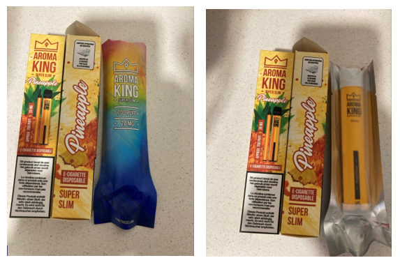 Nebezpečný výrobek Jednorázové elektronické cigarety zn. AROMA KING, 20 mg, 700+ – 1 příchuť 1 3333333333333333333