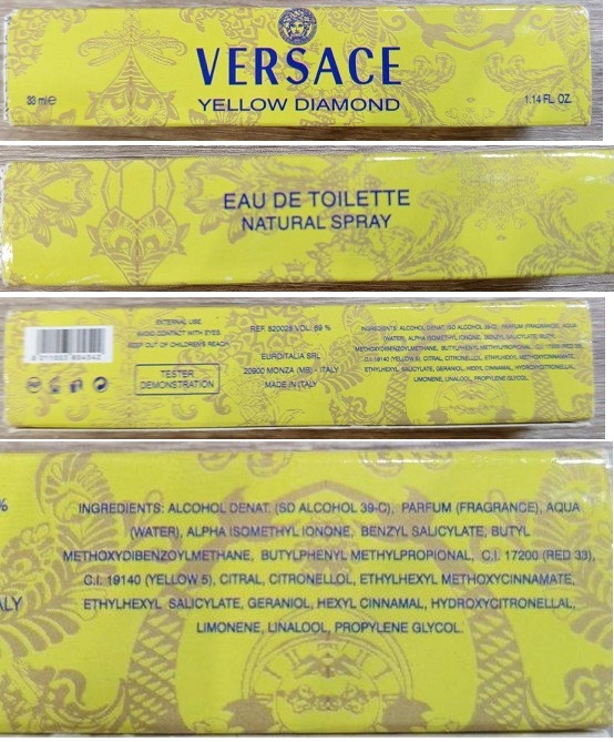 Nebezpečný výrobek PADĚLEK: toaletní voda VERSACE YELLOW DIAMOND, EAU DE TOILETTE 1 Hlavni foto 18