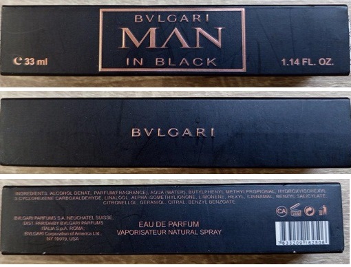 Nebezpečný výrobek PADĚLEK: parfémová voda BVLGARI MAN IN BLACK, EAU DE PARFUM 1 Hlavni foto 19