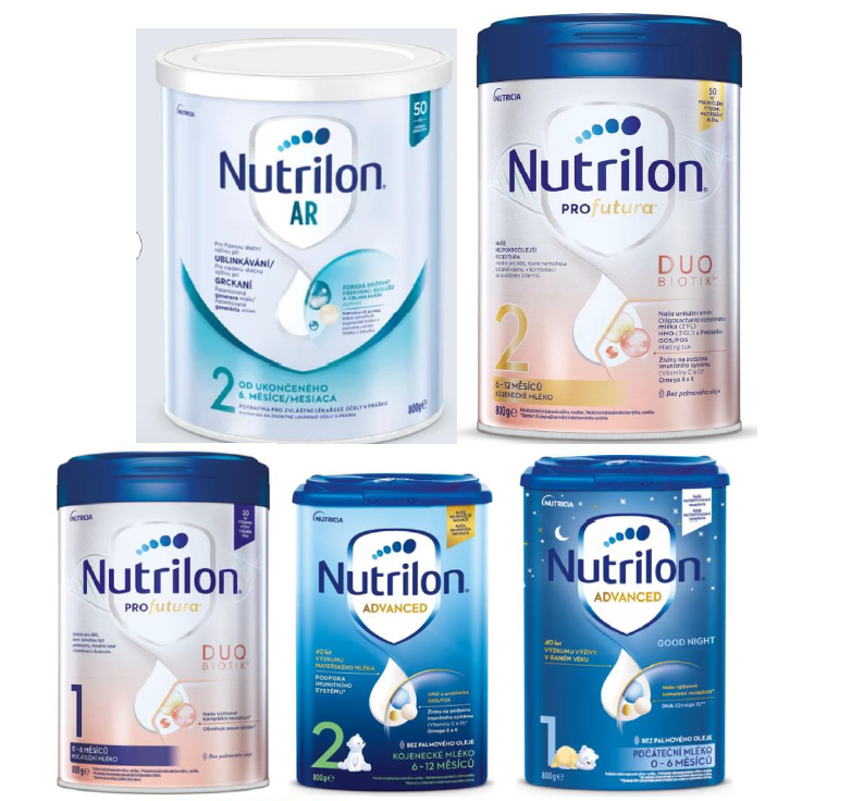 Nebezpečný výrobek - kojenecké výživy značky Nutrilon 1 Snimek obrazovky 2026 02 13 064809