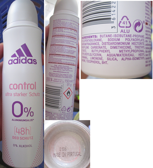 Nebezpečný výrobek adidas, control ultra starker Schutz, 0 % ALUMINIUMSALZE, (48 h) DEO SCHUTZ, 0 % ALKOHOL 1 Hlavni foto 29