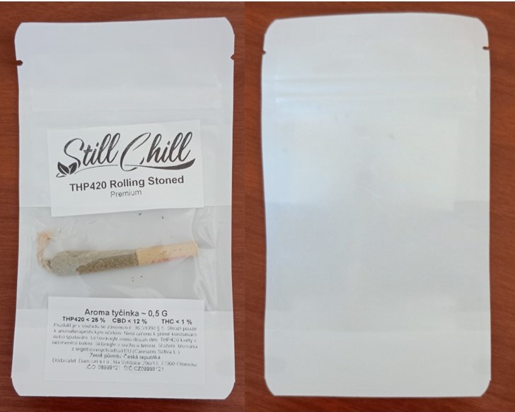 Nebezpečný výrobek - Still Chill THP420 Rolling Stoned Premium, Aroma tyčinka - 0,5 G 1 Still Chill Rolling Stoned Premium