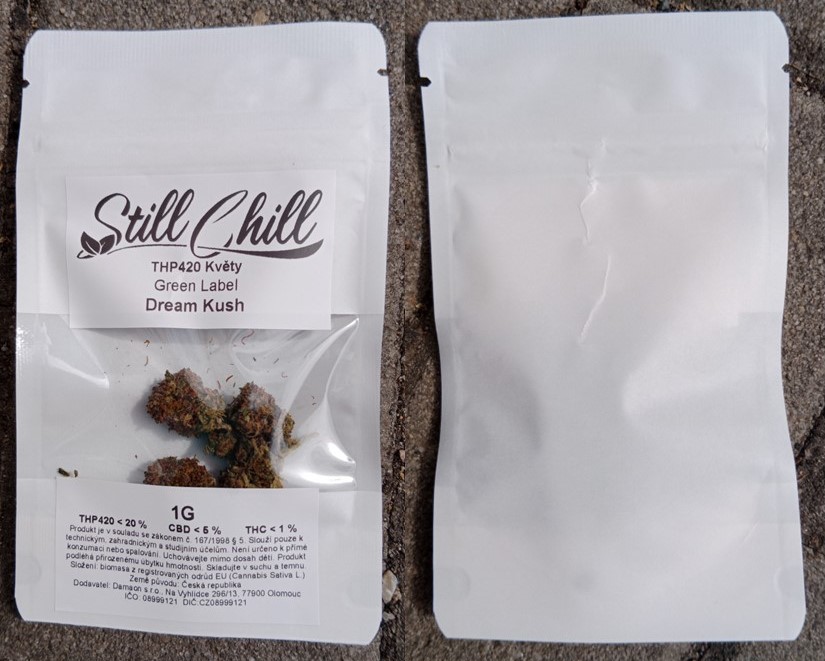 Nebezpečný výrobek - Still Chill THP420 Květy Green Label Dream Kush 1 G 1 Still Chill THP420 Kvety Green Label Dream Kush