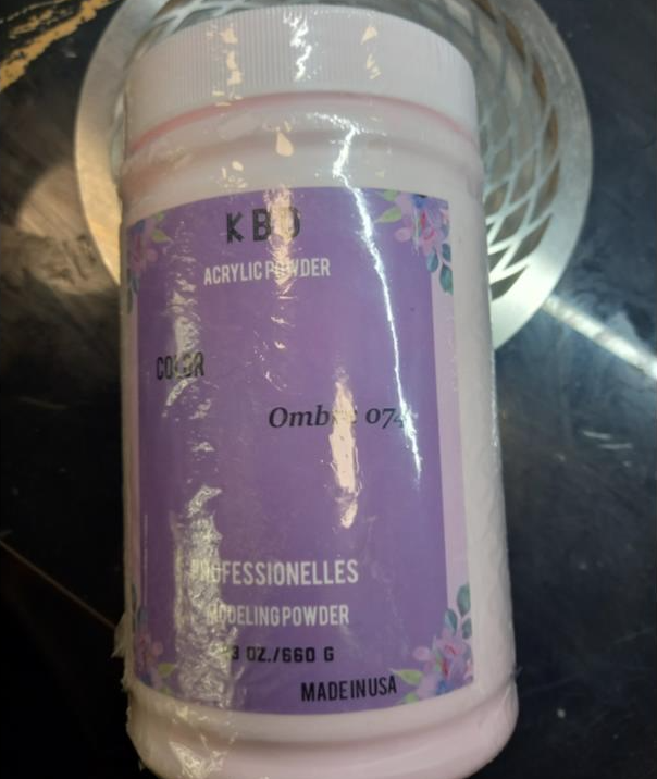Nebezpečný výrobek - KBD ACRYLIC POWDER COLOR Ombre 074, PROFESSIONALLES MODELING POWDER, 660 g 1 Snimek obrazovky 2026 10 22 082100