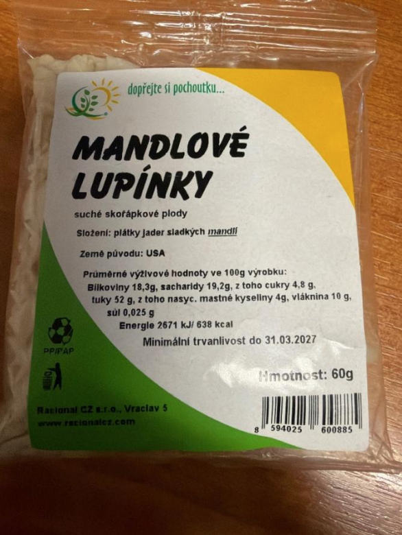 VAROVÁNÍ PŘED KONZUMACÍ POTRAVINY MANDLOVÉ LUPÍNKY 1 Snimek obrazovky 2026 10 27 143552
